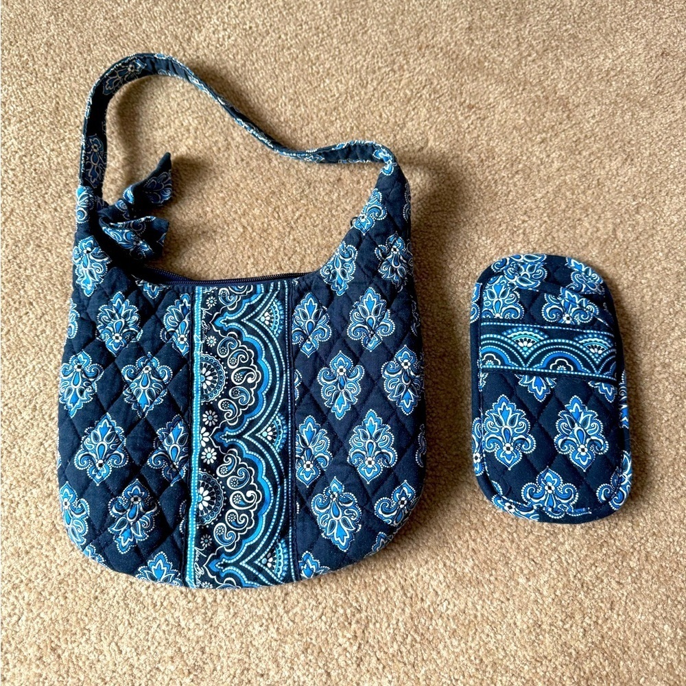 Vera Bradley Shoulder Bag Bundle w/ Sunglasses Case